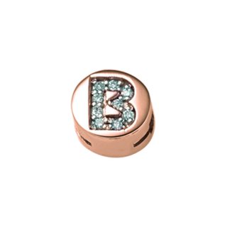 Elements Donnaoro - Lettera B - Oro Rosa - Diamanti