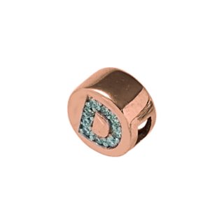 Elements Donnaoro - Lettera D - Oro Rosa - Diamanti