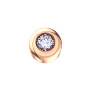 Punto luce in oro rosa e diamante