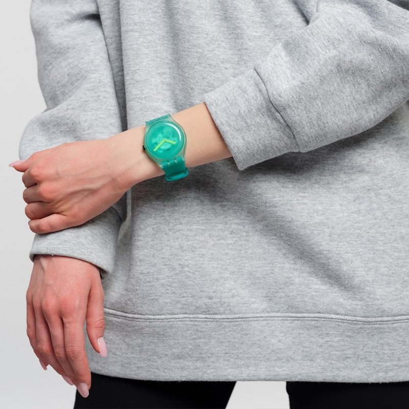 Swatch Nature Blur - Verde - Plastica