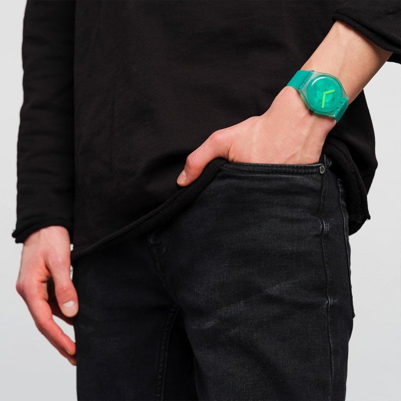 Swatch Nature Blur - Verde - Plastica