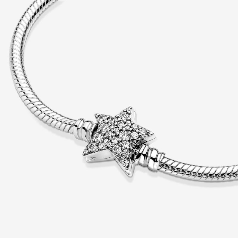 Bracciale Con Chiusura Stella Luminosa