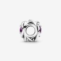 Charm Cerchio Eterno Viola Febbraio