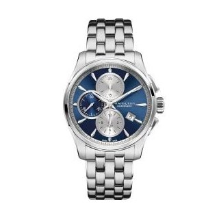 Hamilton - Jazzmaster Auto Chrono - Acciaio - Blu