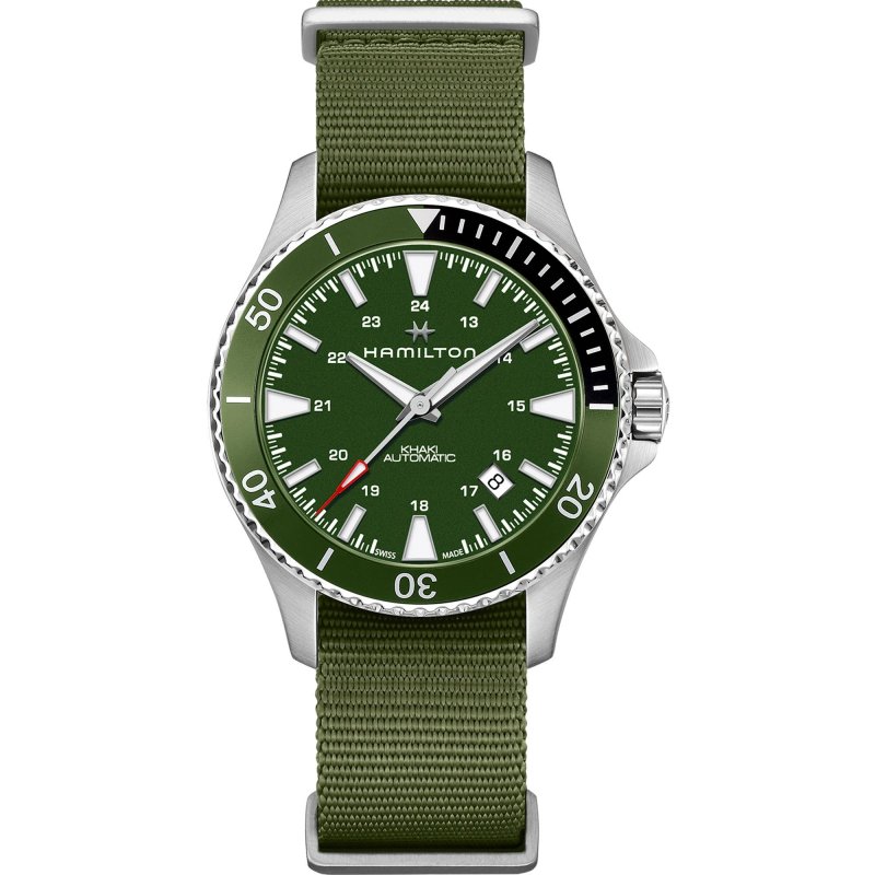 Hamilton - Khaki Navy Scuba Auto - Acciaio - Verde