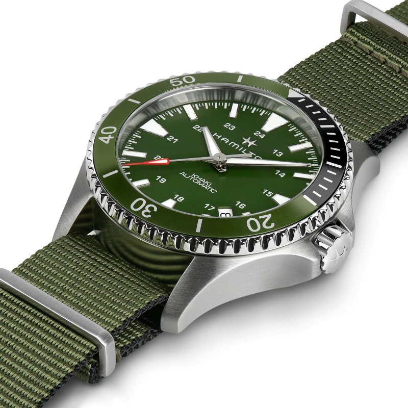 Hamilton - Khaki Navy Scuba Auto - Acciaio - Verde