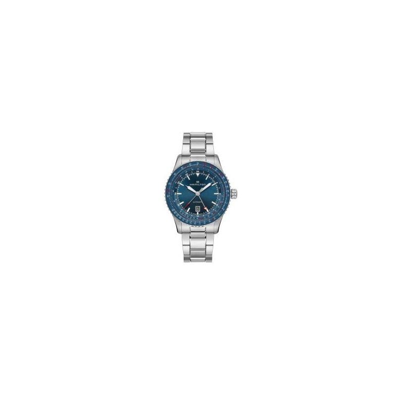 Hamilton - Khaki Aviation - Converter Auto Gmt - Acciaio