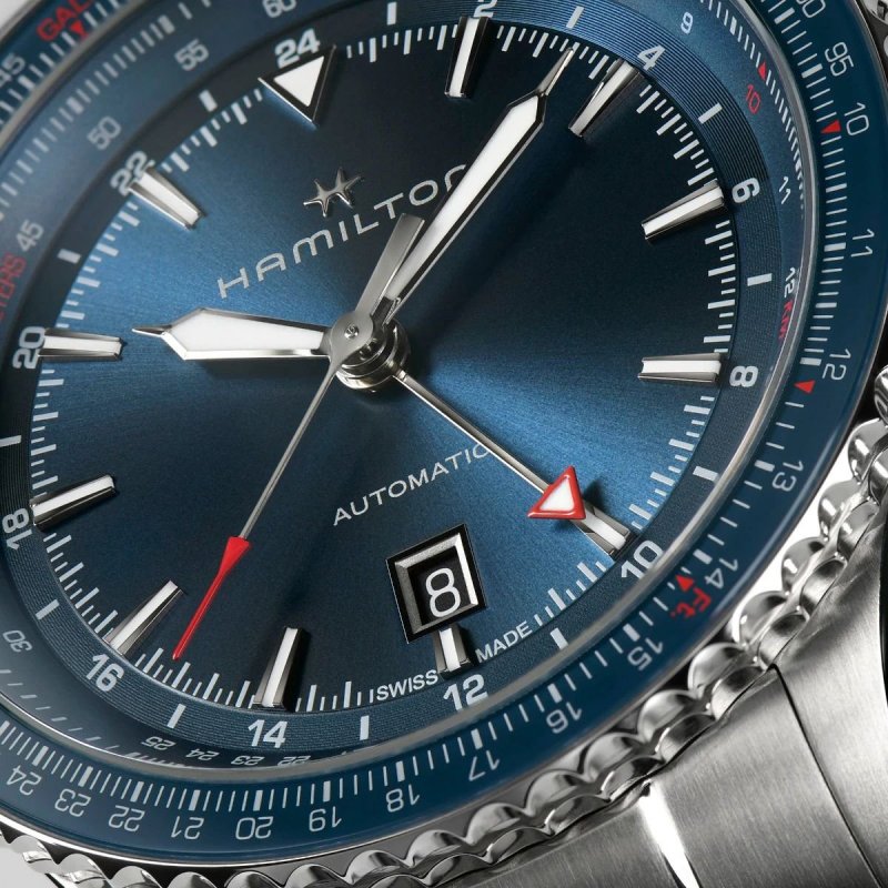 Hamilton - Khaki Aviation - Converter Auto Gmt - Acciaio