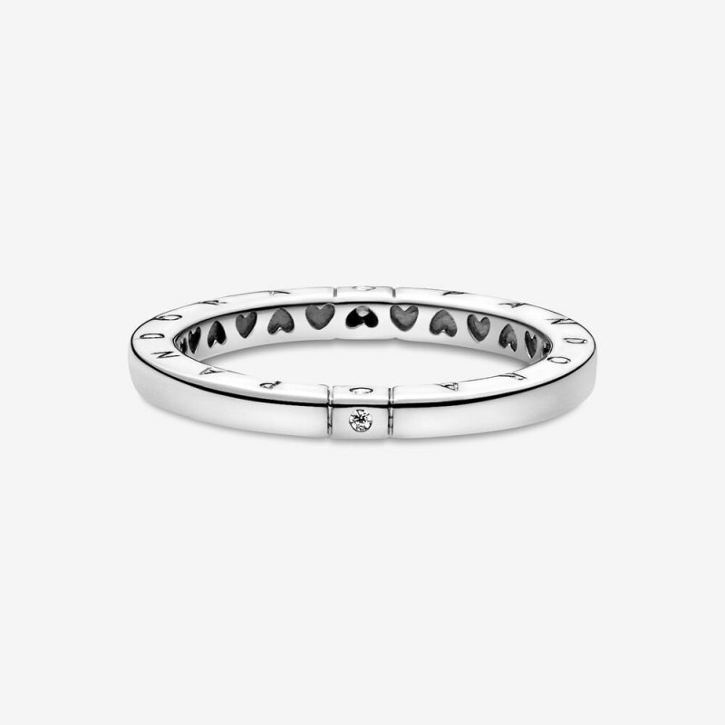 Anello Logo Pandora e Cuori