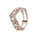 Anello chevron doppio taglio marquise