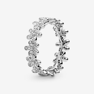 Daisy Silver Ring With Cubic Z