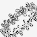 Daisy Silver Ring With Cubic Z