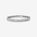 Silver Ring With Clear Cubic Zirconia