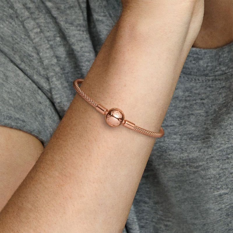 Bracciale Pandora Moments con maglia mesh