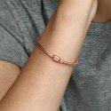 Bracciale Pandora Moments con maglia snake e chiusura a barile