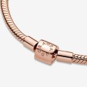 Bracciale Pandora Moments con maglia snake e chiusura a barile