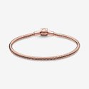 Bracciale Pandora Moments con maglia snake e chiusura a barile