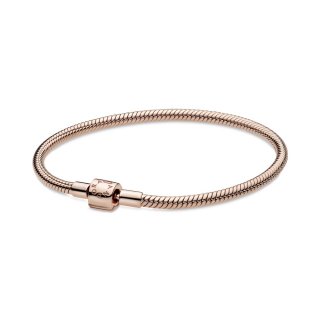 Bracciale Pandora Moments con maglia snake e chiusura a barile