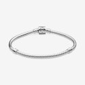 Bracciale Pandora Moments con maglia snake e chiusura a barile