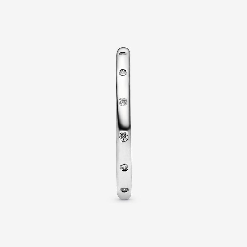 Anello a fascia scintillante semplice