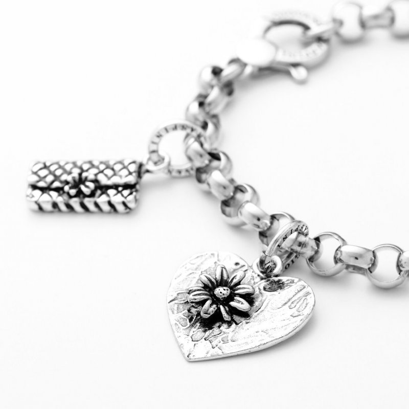 Giovanni Raspini - Charm Fiore Nel Cuore - Argento