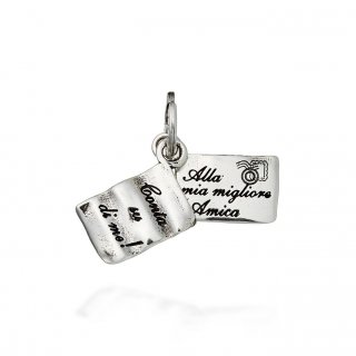 Giovanni Raspini - Charm Love Letter Amica - Argento