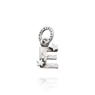 Giovanni Raspini - Charm "E" Con Stelle - Argento