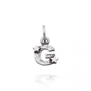 Giovanni Raspini - Charm "G" Con Stelle - Argento