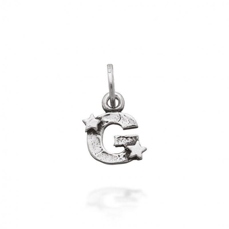 Giovanni Raspini - Charm "G" Con Stelle - Argento