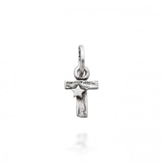 Giovanni Raspini - Charm "T" Con Stelle - Argento