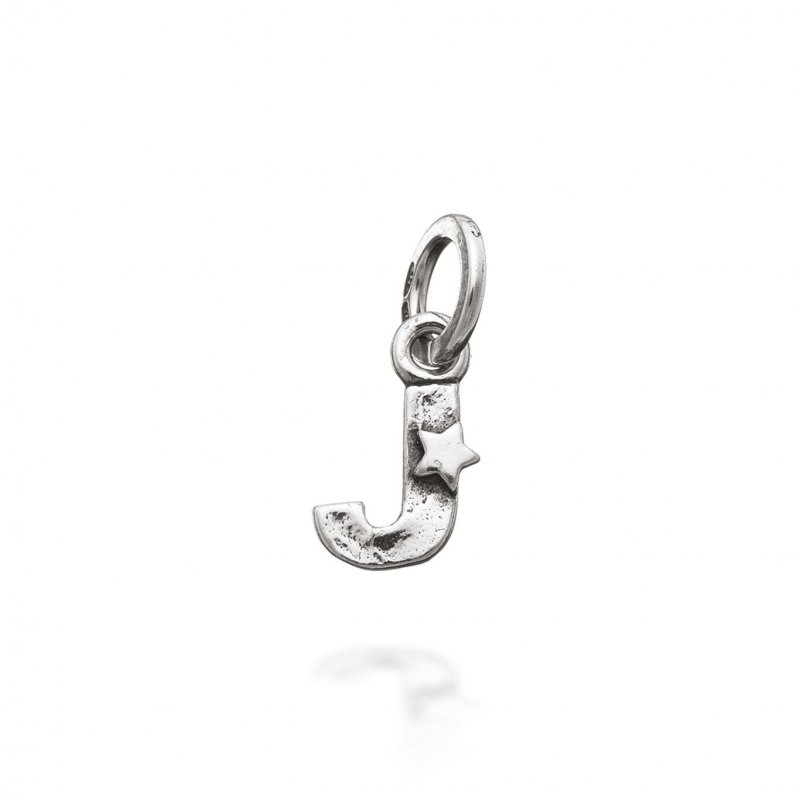 Giovanni Raspini - Charm "J" - Argento - Stelle