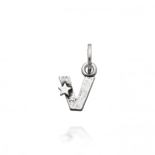 Giovanni Raspini - Charm "V" Con Stelle - Argento