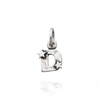 Giovanni Raspini - Charm "D" Con Stelle - Argento