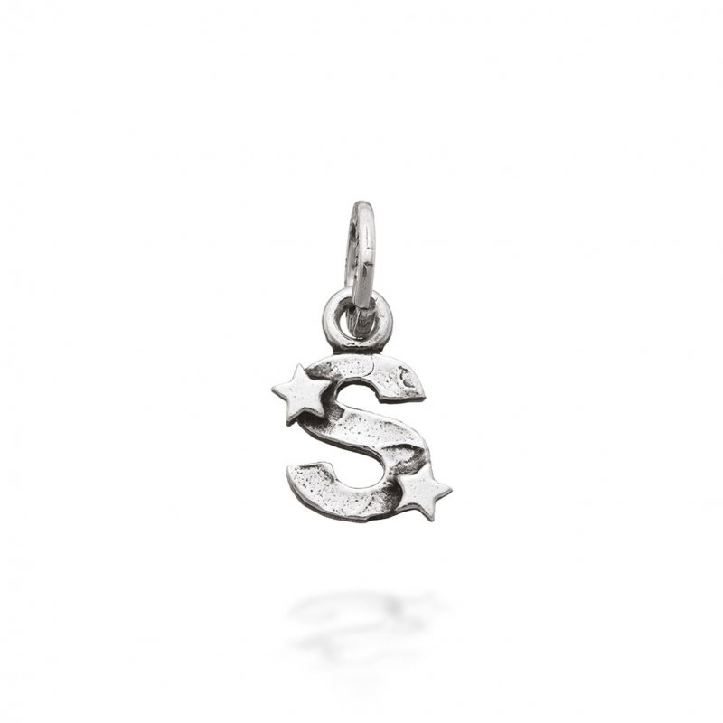 Giovanni Raspini - Charm "S" Con Stelle - Argento