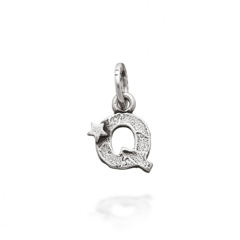 Giovanni Raspini - Charm "Q" - Argento - Stelle
