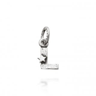 Giovanni Raspini - Charm "L" Con Stelle - Argento