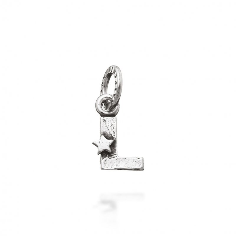 Giovanni Raspini - Charm "L" Con Stelle - Argento