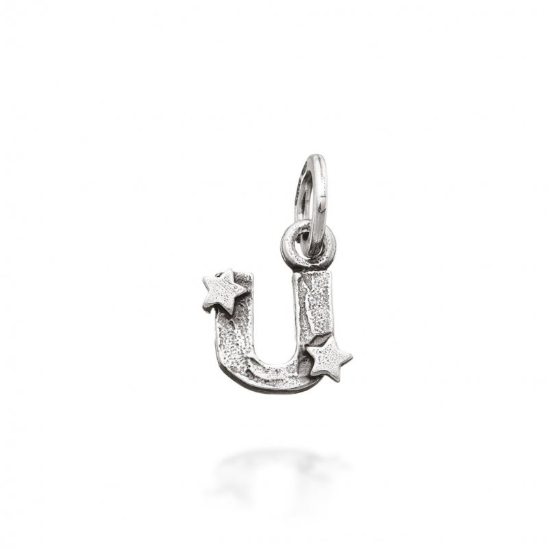 Giovanni Raspini - Charm "U" Con Stelle - Argento