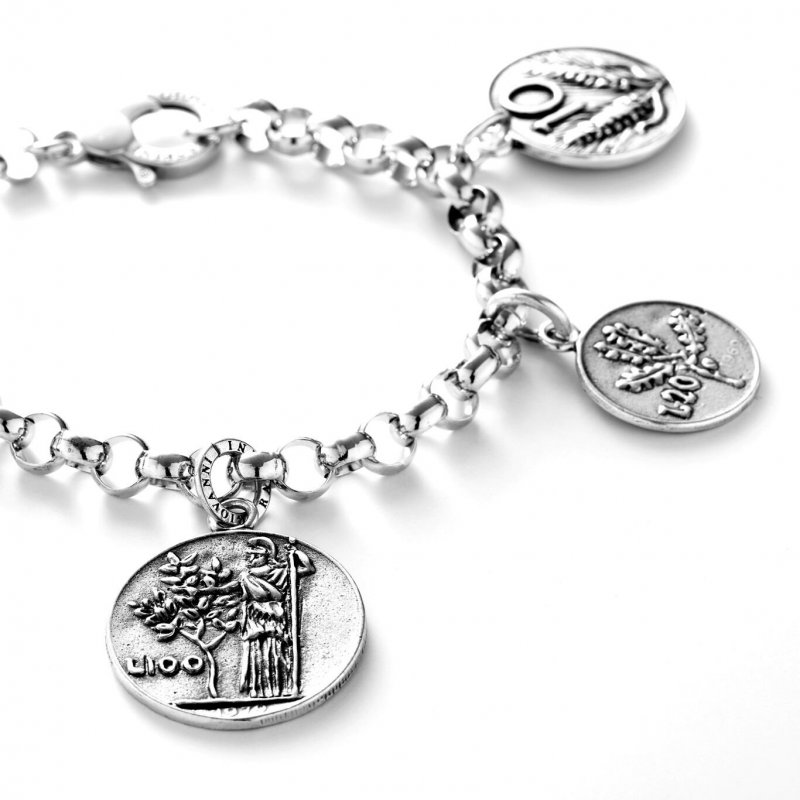 Giovanni Raspini - Charm 100 Lire - Argento