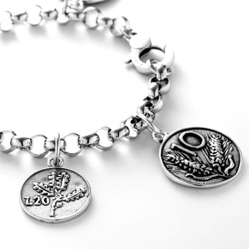 Giovanni Raspini - Charm 20 Lire - Argento