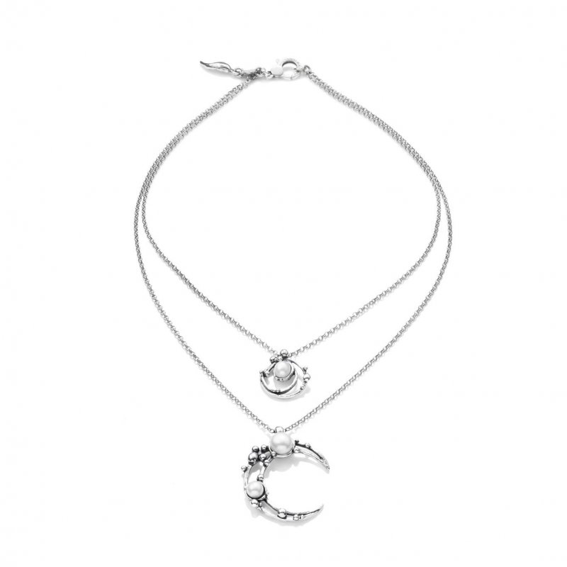 Giovanni Raspini - Collana Ad Astra - Argento - Perle