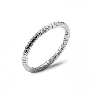 Giovanni Raspini - Bangle Crocodile - Argento