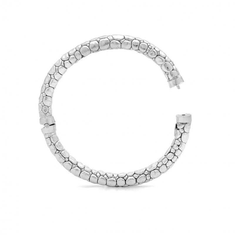 Giovanni Raspini - Bangle Crocodile - Argento
