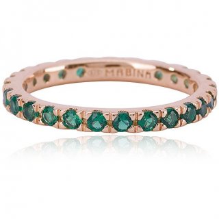 Mabina - Anello Donna - Argento 925 - Smeraldo