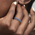 Anello Fascia Scintillante Blu
