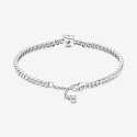 Bracciale Tennis Con Cuore In Rilievo