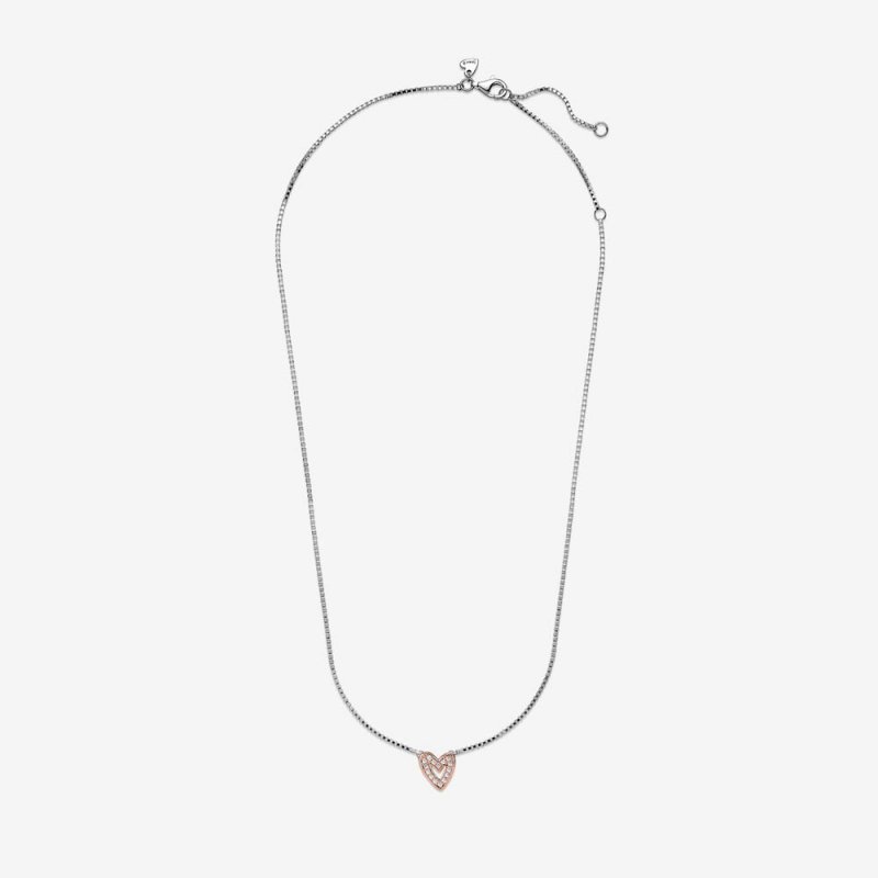 Collana Cuore Asimmetrico