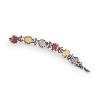 Gerardo Sacco - Bracciale Pasta Vitrea - Argento - Oro