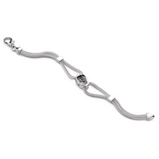 Gerardo Sacco - Bracciale Con Maschera - Argento - Oro