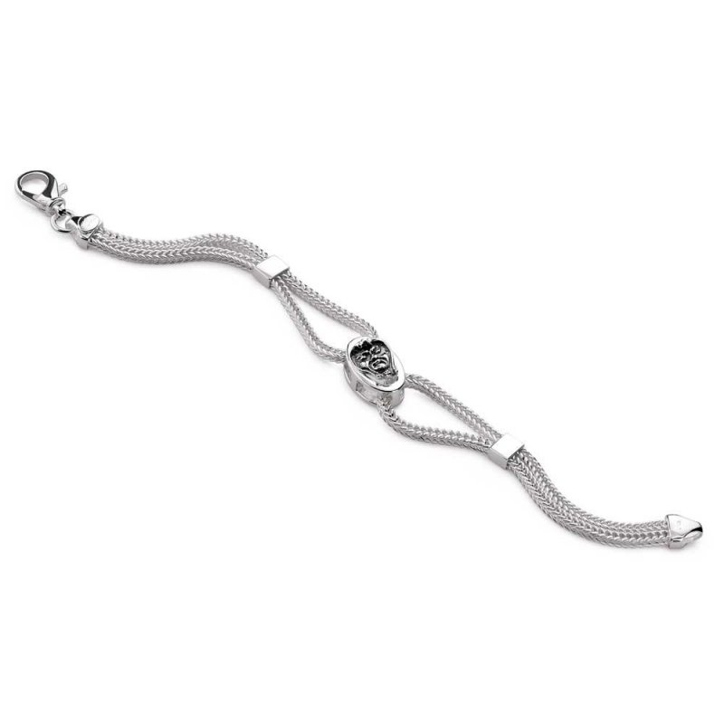 Gerardo Sacco - Bracciale Con Maschera - Argento - Oro